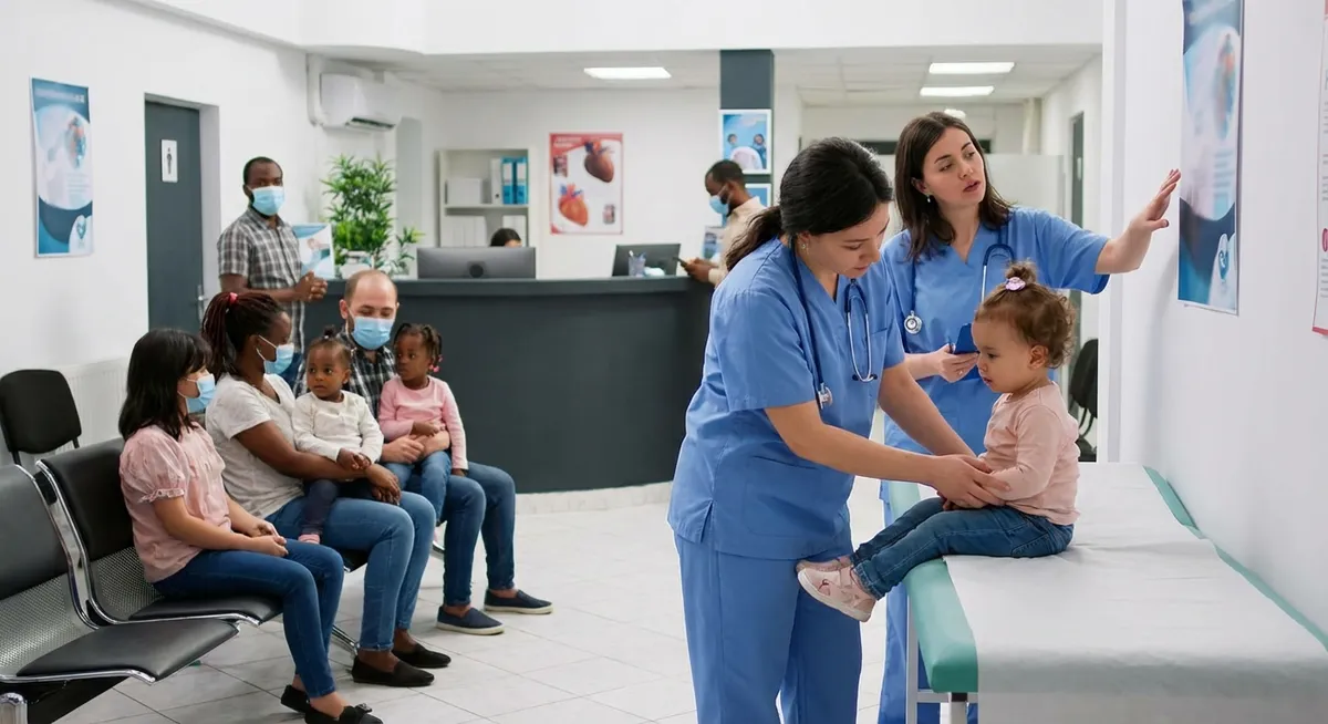 Slika je umetno generirana iz tem: zdravje, otroci, cepljenje, javno zdravstvo, študije