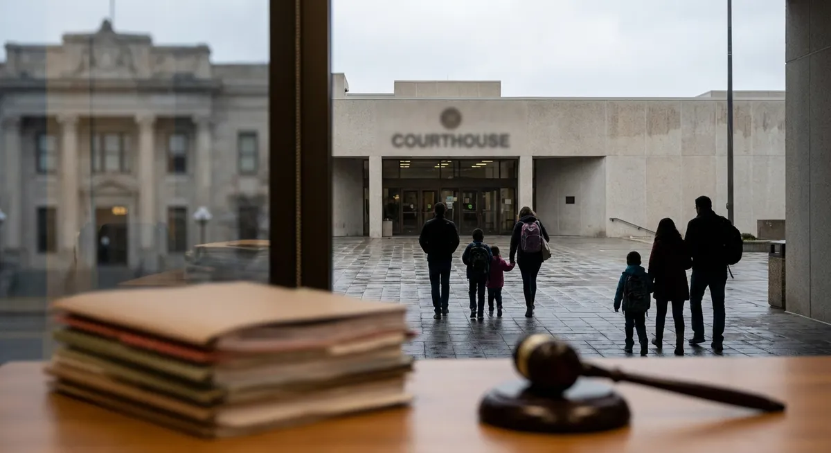 Slika je umetno generirana iz tem: pravo, migracije, sodstvo, kazenski postopki