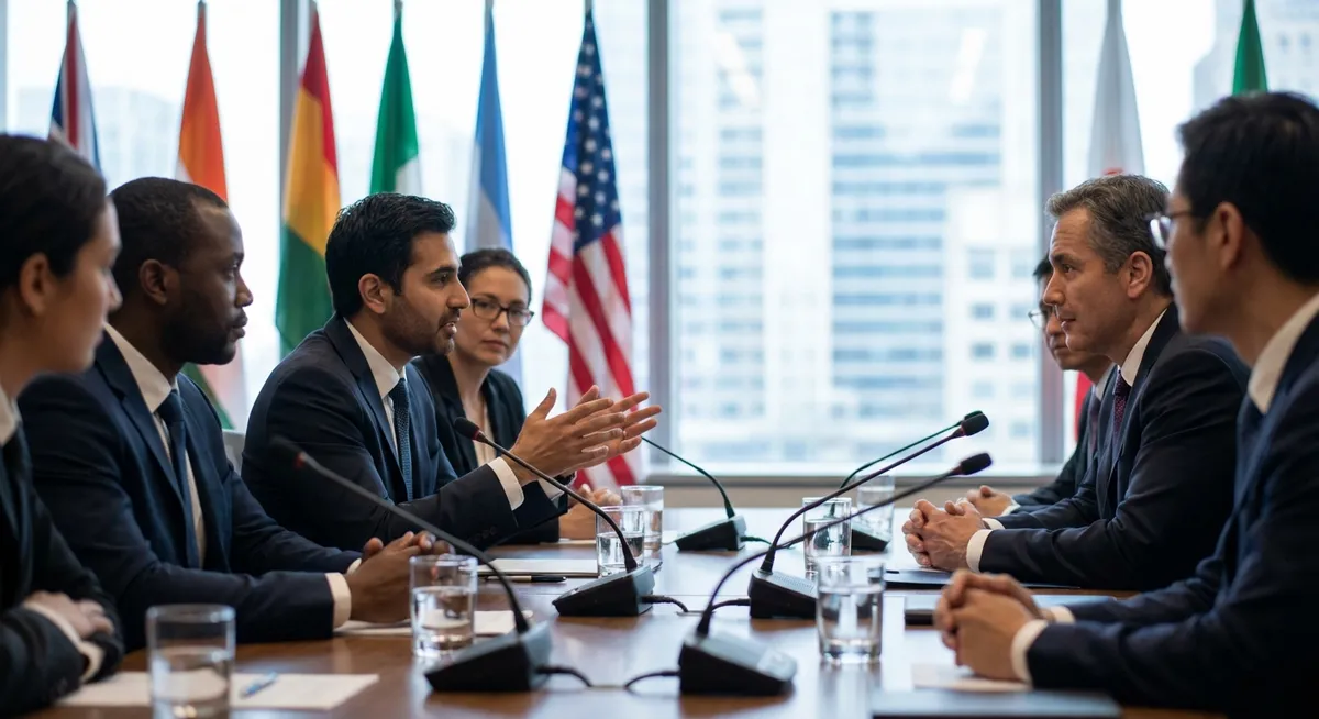 Slika je umetno generirana iz tem: češka politika, vlada, evroskepticizem, politika, desnica, parlamentarne volitve, koalicijska pogajanja, pogajanja