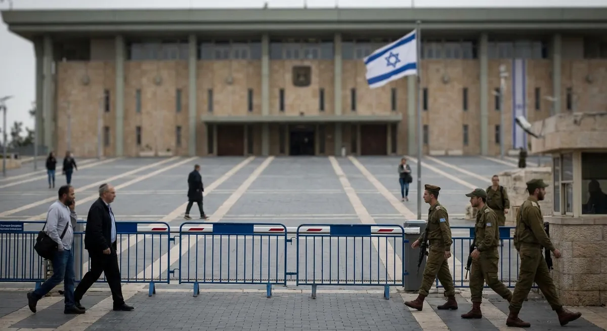 Slika je umetno generirana iz tem: varnost, politika, mednarodni odnosi