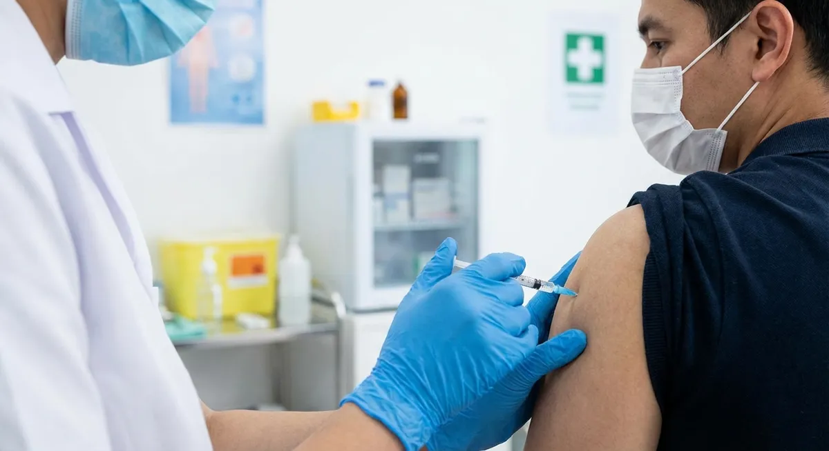 Slika je umetno generirana iz tem: javno zdravstvo, malarija, čikungunja, cepljenje, preventiva, zdravje, hpv