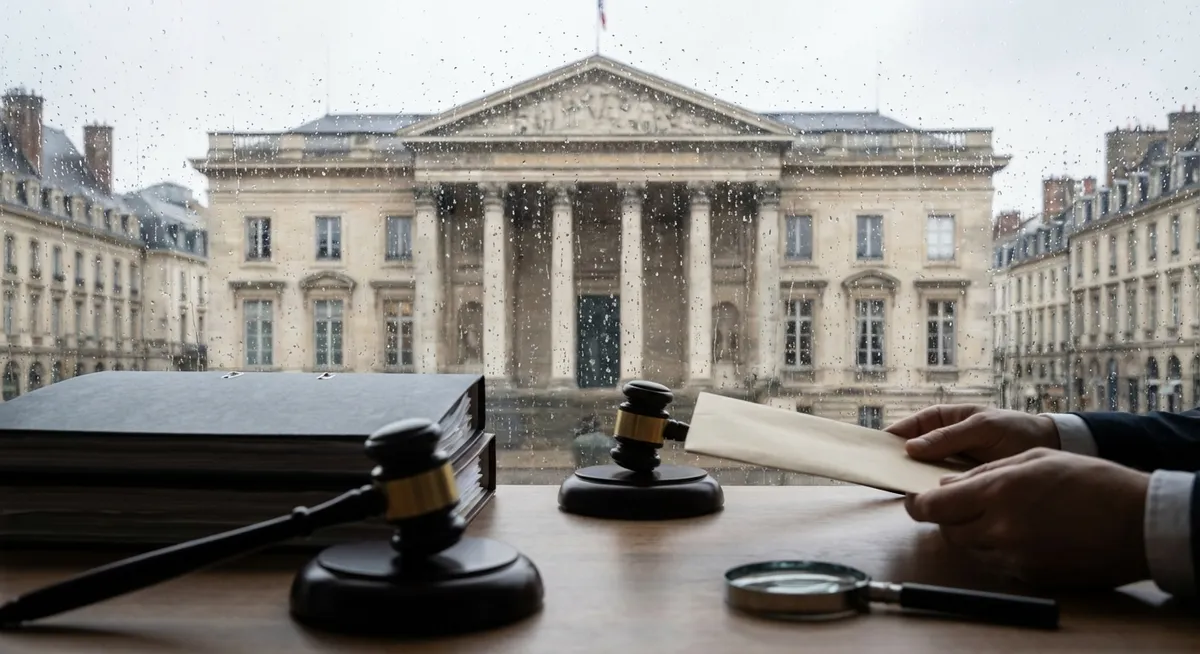 Slika je umetno generirana iz tem: pravosodje, preiskave, korupcija