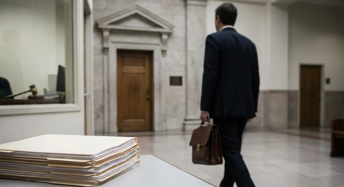 Slika je umetno generirana iz tem: teorije zarote, kazenski postopki, vožnja pod vplivom alkohola, tožbe, pravo, politika