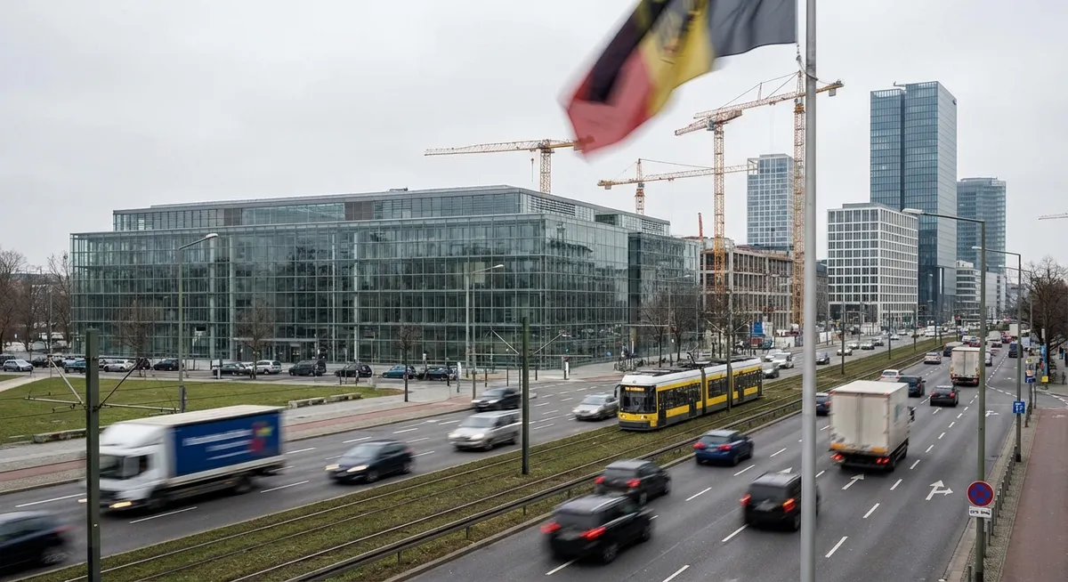 Slika je umetno generirana iz tem: avtoceste, gradbeništvo, promet, politika