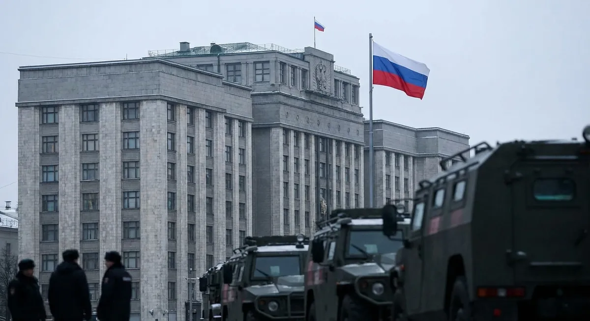 Slika je umetno generirana iz tem: mednarodni odnosi, grožnje, oboroževanje, politika