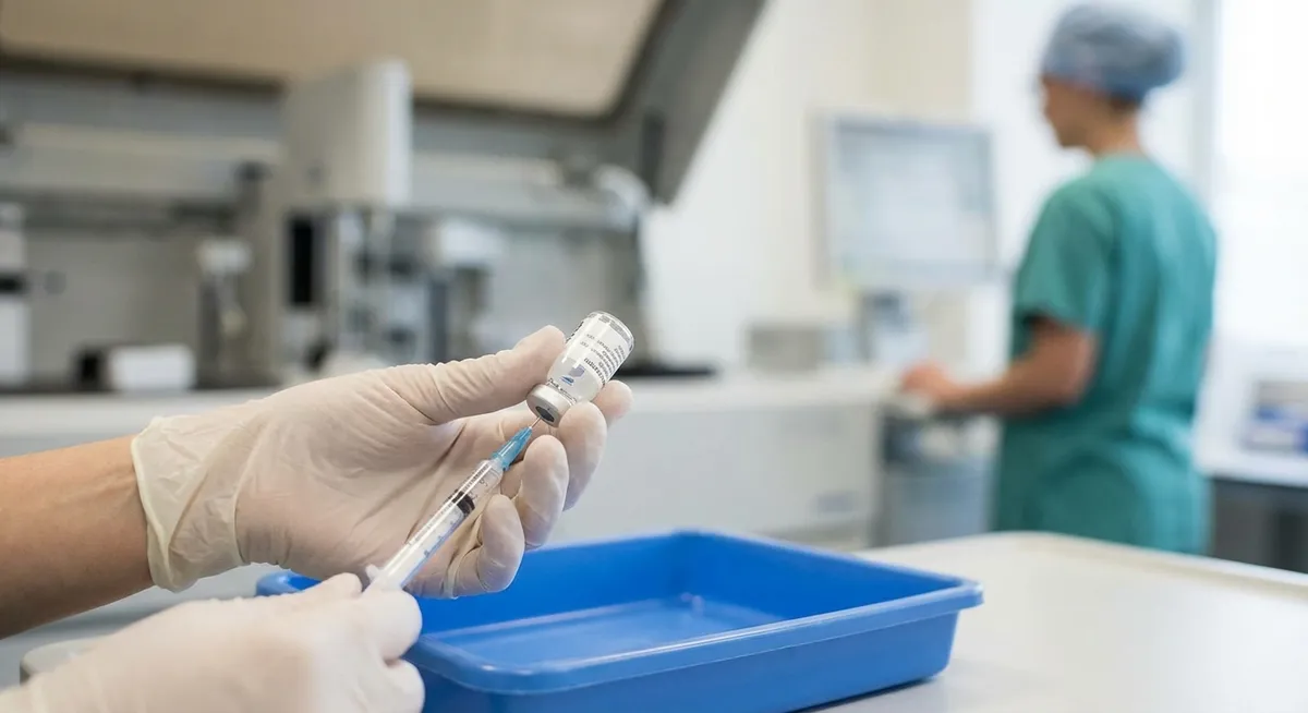 Slika je umetno generirana iz tem: cepiva, medicina, covid-19, rak, zdravje