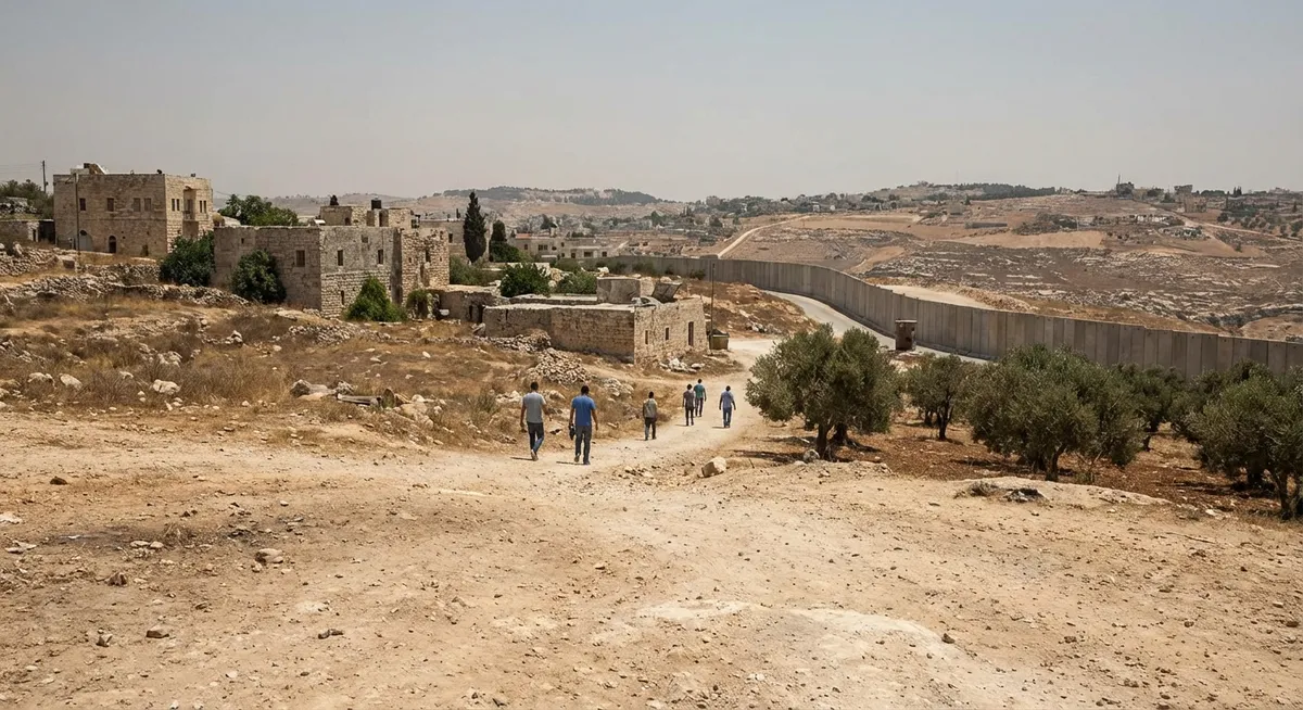 Slika je umetno generirana iz tem: humanitarne krize, izraelska vojska, uničevanje, izrael, civilisti, ofenziva, mednarodni odnosi, palestinsko-izraelski konflikt, oboroženi spopadi, diplomatska izolacija izraela, evakuacije, opozorila, vojne, gaza, beg prebivalstva