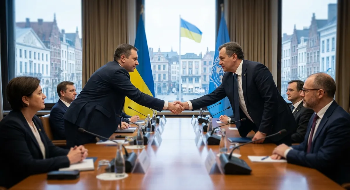 Slika je umetno generirana iz tem: rusija, donald trump, mirovni procesi, nobelove nagrade, zunanja politika zda, politika, bližnji vzhod, mednarodni odnosi, ukrajina