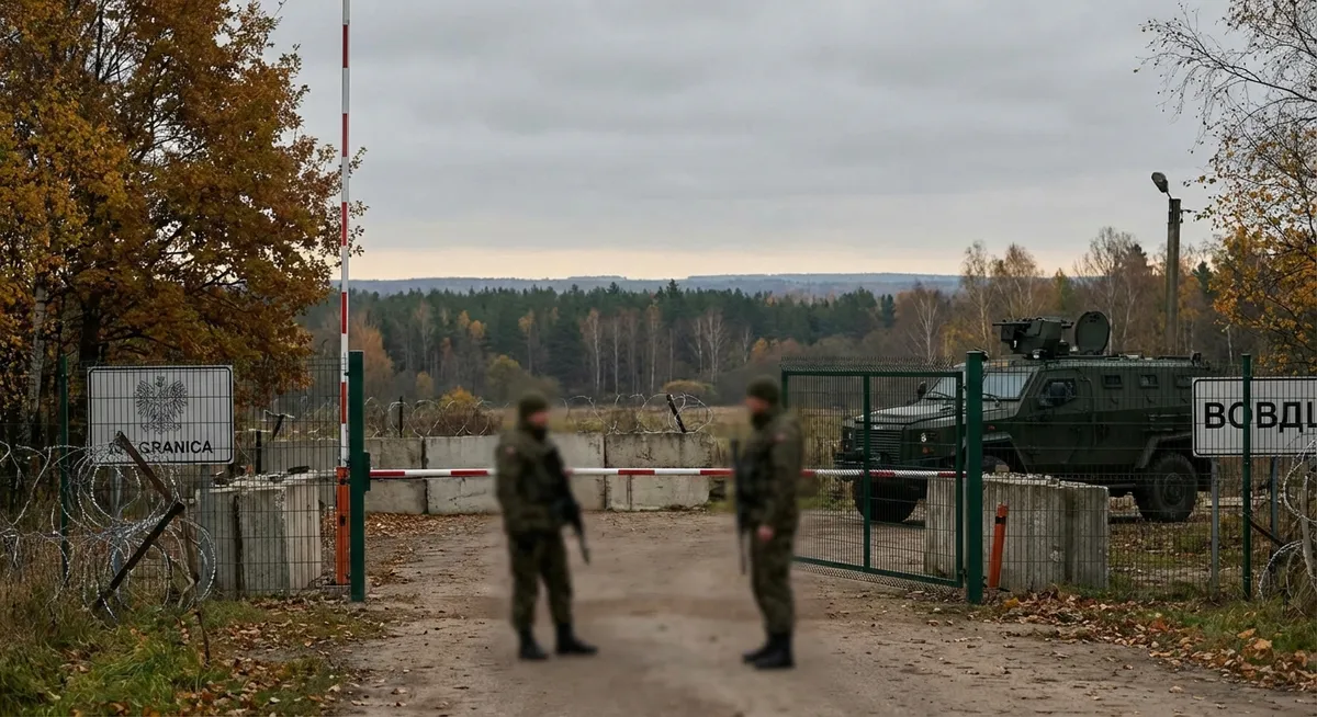 Slika je umetno generirana iz tem: varnost, mednarodni odnosi, poljska, rusija, vojaške vaje, obramba, belorusija