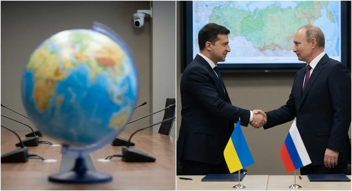 Slika je umetno generirana iz tem: evropska unija, politika, pogajanja rusija-ukrajina, mednarodni odnosi, pogajanja, gospodarstvo, vojaške grožnje, grožnje, rusko-ukrajinski konflikt, razvoj protez, mednarodna varnost, vojska, pogovori, javno zdravstvo, obramba, odnosi rusija-zahod, oboroženi spopadi, rusko gospodarstvo, ruska varnost, konflikti, vojaške operacije, diplomacija, trgovina, varnost, ameriško-ruski odnosi