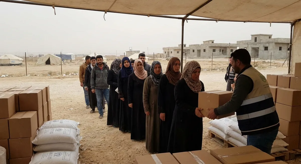 Slika je umetno generirana iz tem: izrael, politika, pomoč, humanitarna pomoč, lakota, humanitarne krize, gaza, stradašnje, premirje