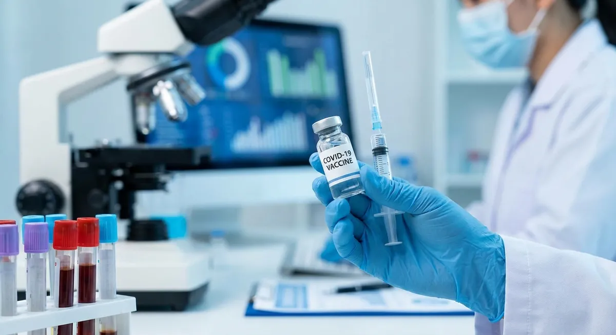 Slika je umetno generirana iz tem: cepljenje, raziskave, cepiva, kongres, javno zdravstvo, pravica do zavrnitve cepljenja, dolgotrajne posledice, covid-19