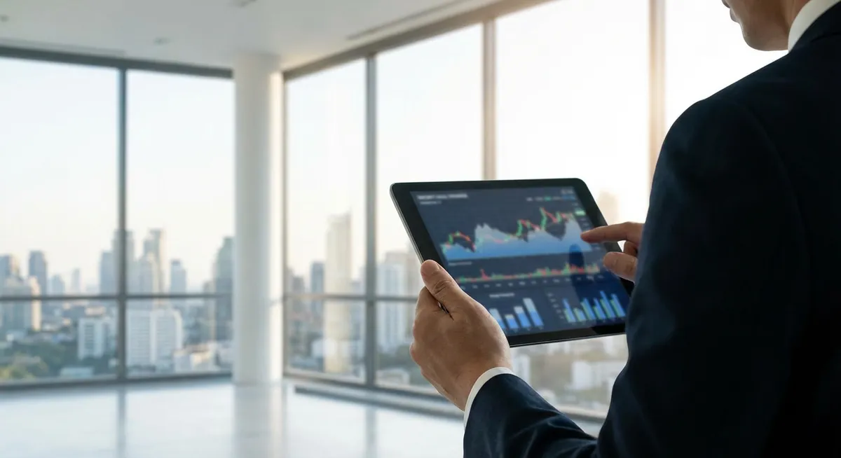 Slika je umetno generirana iz tem: finance, izobraževanje, gospodarstvo