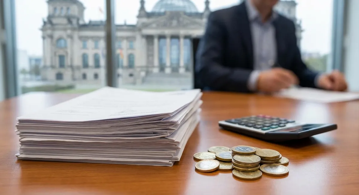 Slika je umetno generirana iz tem: primanjkljaj, politika, finance, proračun, gospodarstvo