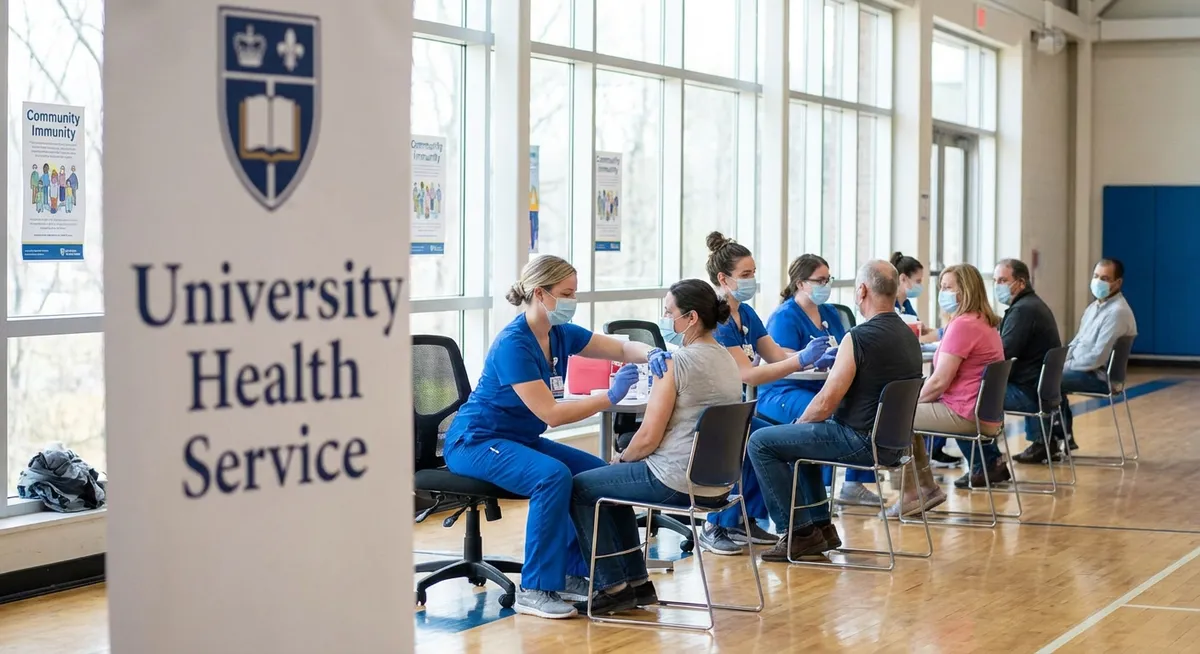 Slika je umetno generirana iz tem: šole, zdravje, izbruhi bolezni, cepljenje