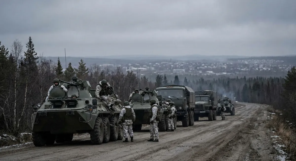 Slika je umetno generirana iz tem: mednarodni odnosi, vojska, vojaške operacije, oboroževanje