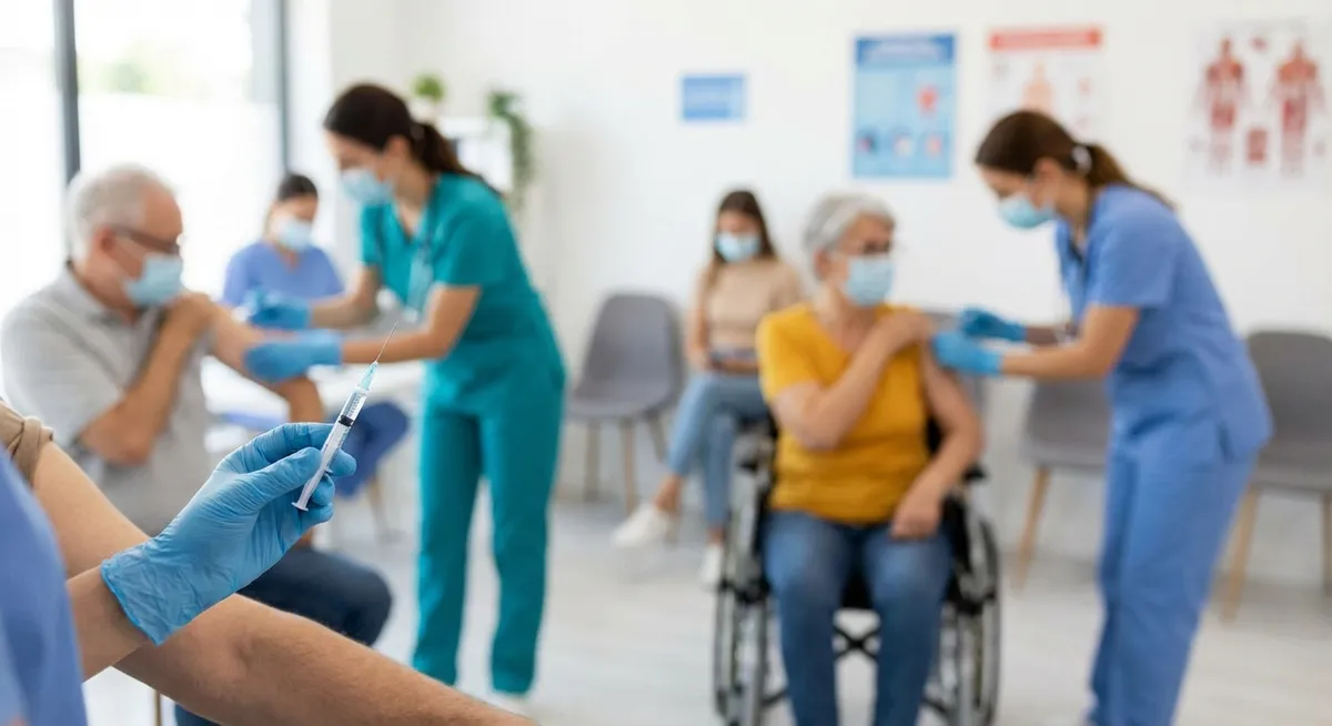 Slika je umetno generirana iz tem: epidemije, gripa, virusna obolenja, epidemiologija, zdravje