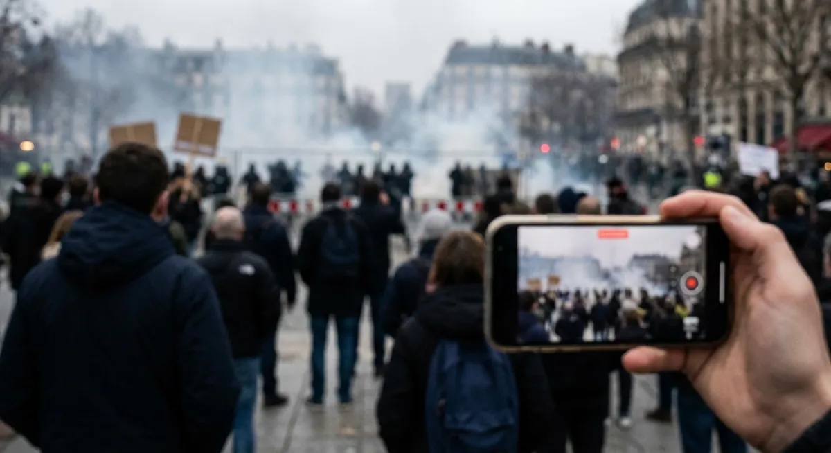 Slika je umetno generirana iz tem: kazniva dejanja, influencerji, spletno nasilje, socialni mediji