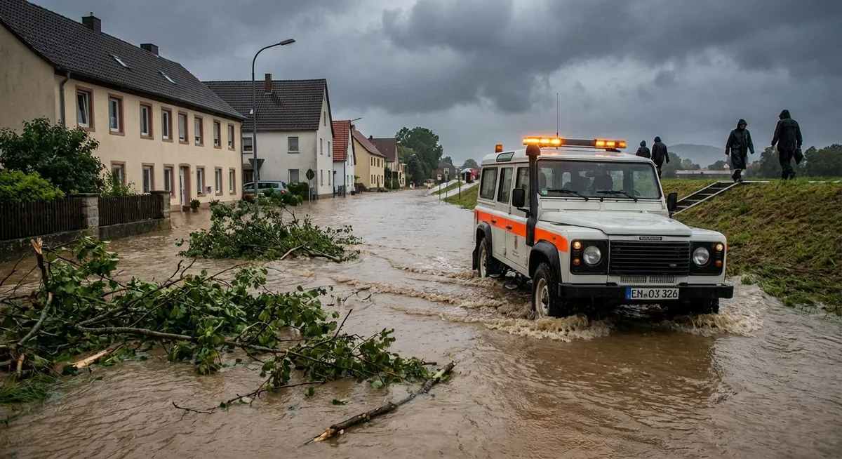 Slika je umetno generirana iz tem: neurja, naravne nesreče, vreme