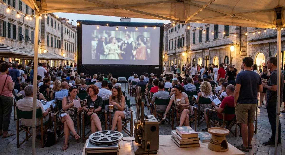 Slika je umetno generirana iz tem: filmi, kultura, festivali