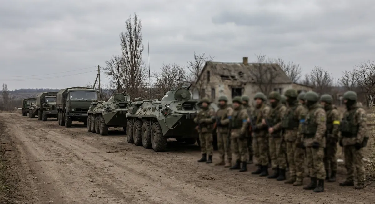Slika je umetno generirana iz tem: oboroženi spopadi, mednarodni odnosi, vojska