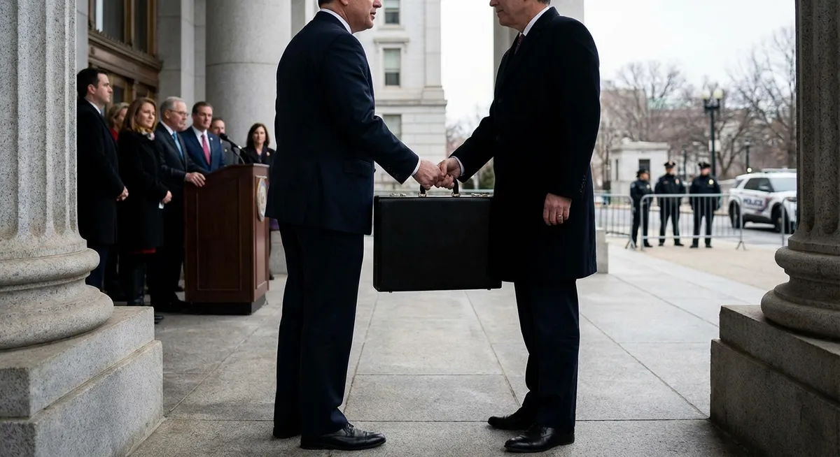 Slika je umetno generirana iz tem: politika, mednarodni odnosi, obtožbe, terorizem, zavrnitev, diplomacija