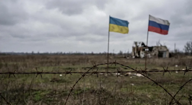 Slika je umetno generirana iz tem: rusko-ukrajinski konflikt, ujetništvo, rusija, ukrajina