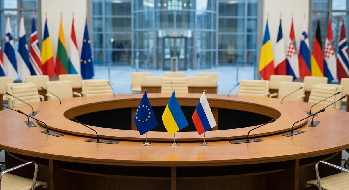 Slika je umetno generirana iz tem: finance, rusija, evropska unija, ukrajina