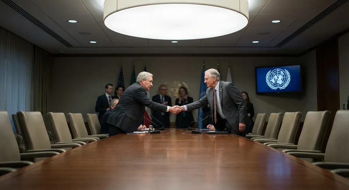 Slika je umetno generirana iz tem: hamas, zunanja politika zda, bližnjevzhodna politika, premirje, izrael