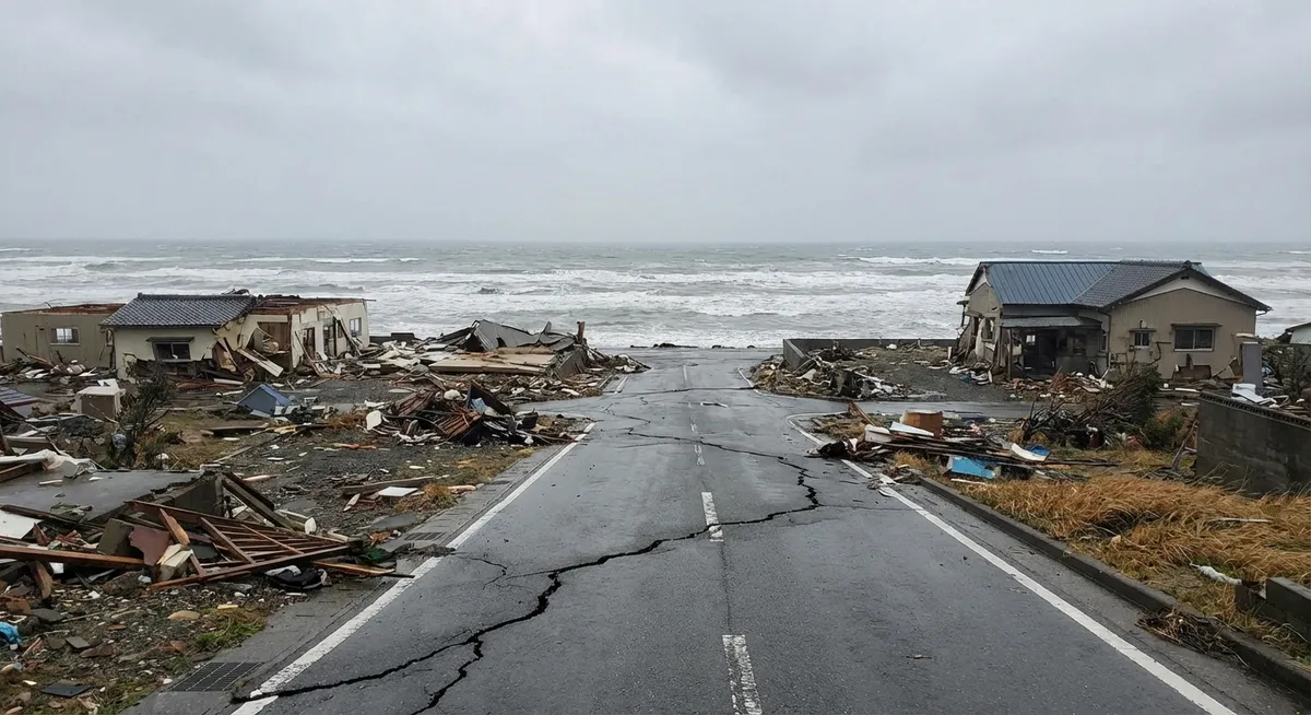 Slika je umetno generirana iz tem: potresi, naravne nesreče