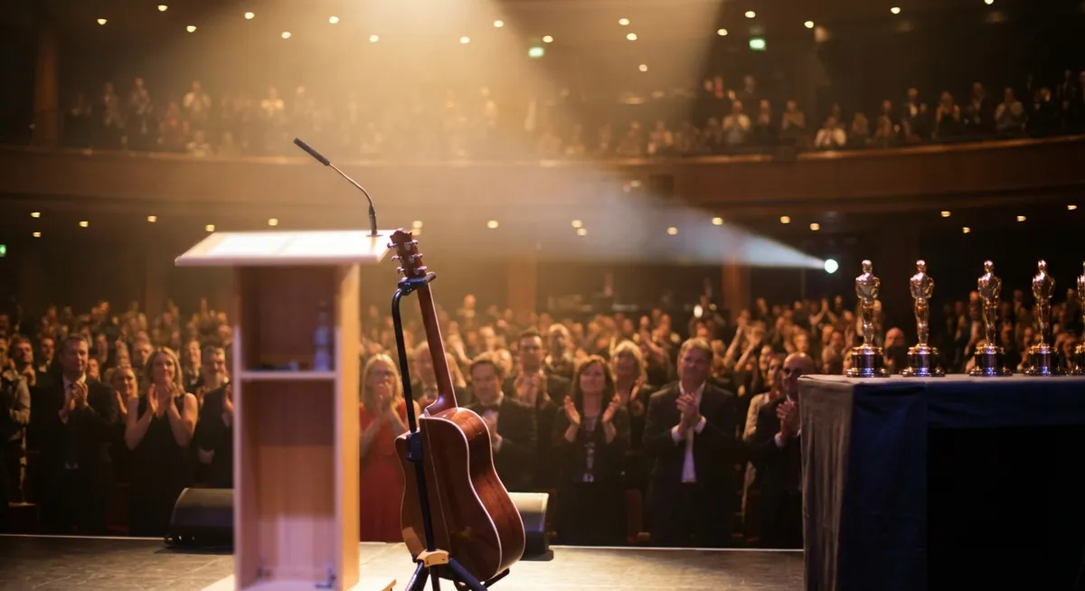 Slika je umetno generirana iz tem: nagrade emmy, ameriški nogomet, nagrade, glasba, zabava, televizija