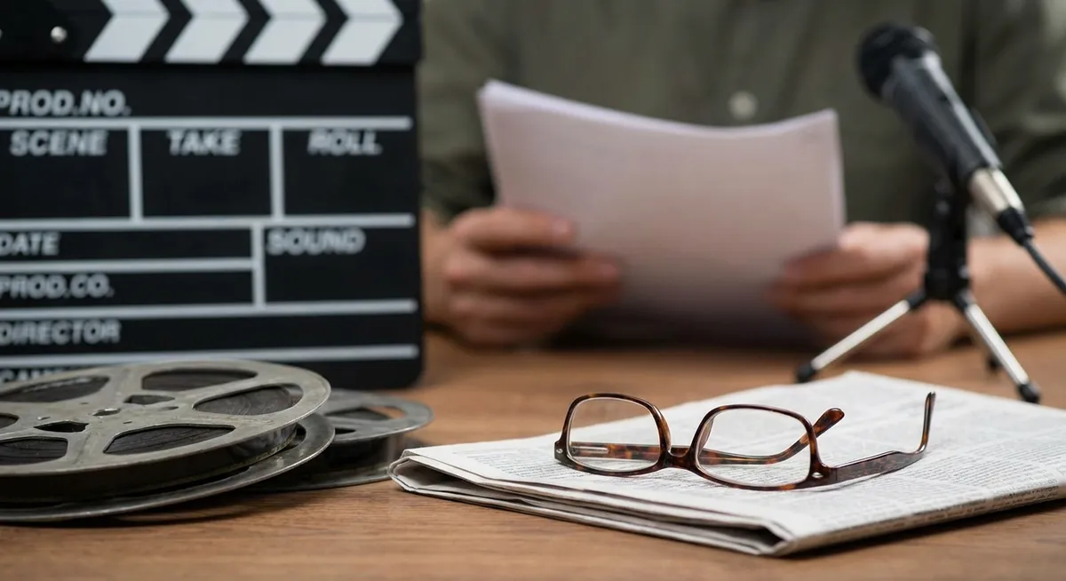 Slika je umetno generirana iz tem: ocene, kontroverznosti, hollywood, priprave na vlogo, družinska skrivnost, kriminalke, igralci, režija, intervjuji, televizija, filmi, kritike, poškodbe, zdravje, produkcija, osebna zgodba