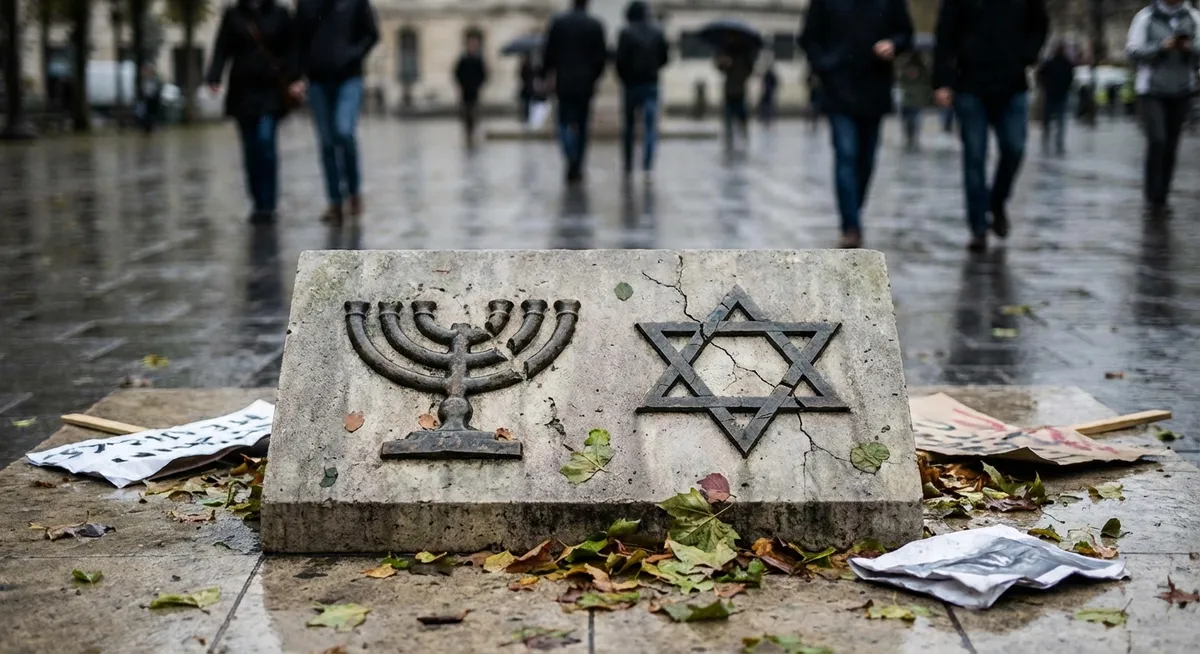 Slika je umetno generirana iz tem: kriminal, nasilje, antisemitizem