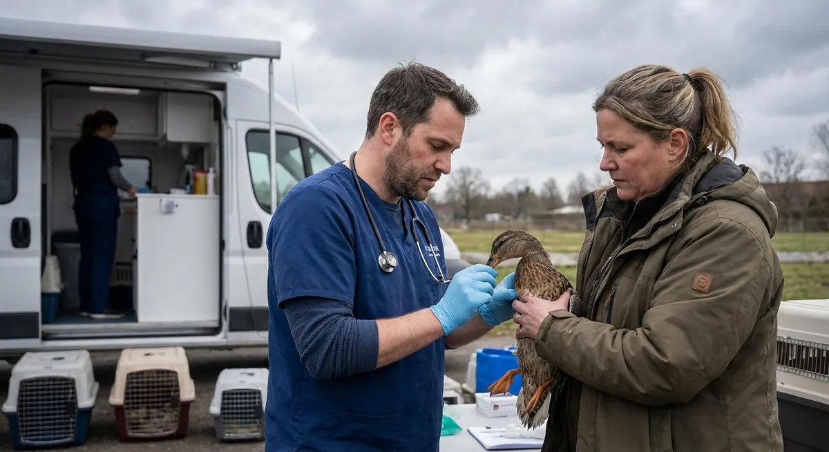 Slika je umetno generirana iz tem: varstvo živali, vedenje psov, psi, veterina, živali