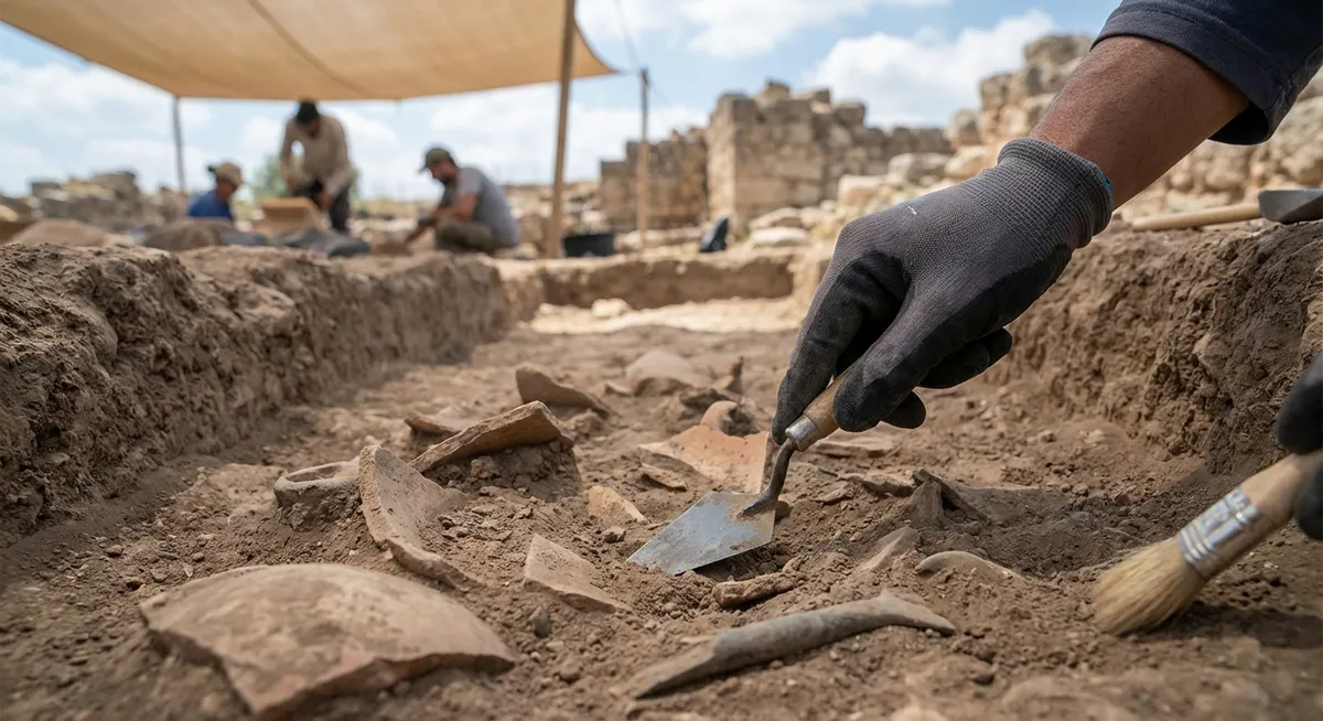 Slika je umetno generirana iz tem: odkritje zaklada, zgodovina, arheologija