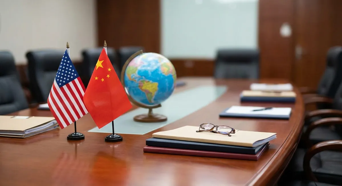 Slika je umetno generirana iz tem: indija, politika, hekerski napadi, geopolitika, energetika, kibernetska varnost, rusija, vojaške operacije, kitajska, gospodarstvo, zda-kitajska-rusija odnosi, vohunjenje, obtožbe, trgovina, združene države amerike, vpliv kitajske, mednarodni odnosi