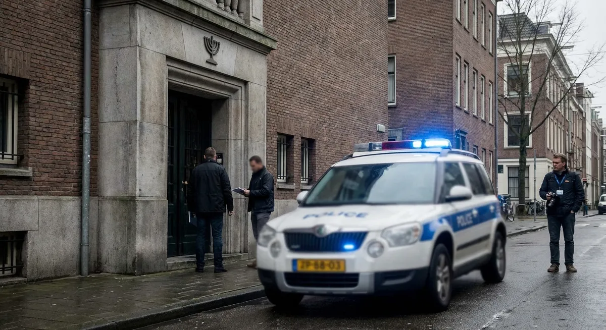 Slika je umetno generirana iz tem: banke, socialni mediji, preiskave, antisemitizem