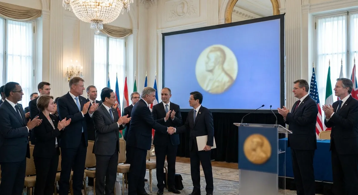 Trump si prizadeva za Nobelovo nagrado za mir, čeprav jo zanika