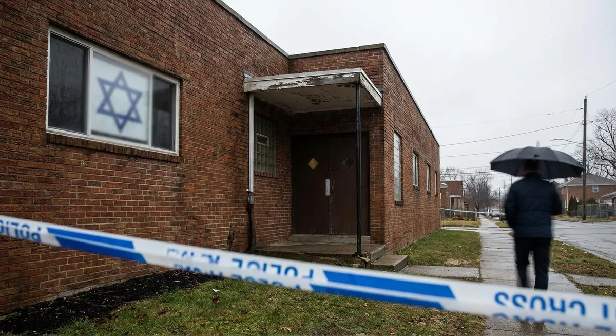 Slika je umetno generirana iz tem: judovska skupnost, preiskave, kriminal, antisemitizem