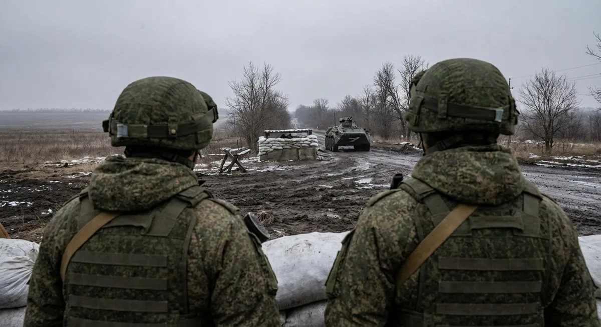 Slika je umetno generirana iz tem: predsedniki, mednarodni odnosi, ruska ofenziva, obkoljevanje, konflikti, vojska, vojna tehnologija, praznovanja, obramba, politika, obveščevalna dejavnost, priprave na vojno, rusko-ukrajinski konflikt, krasnoarmejsk, obveščevalne službe, orožje