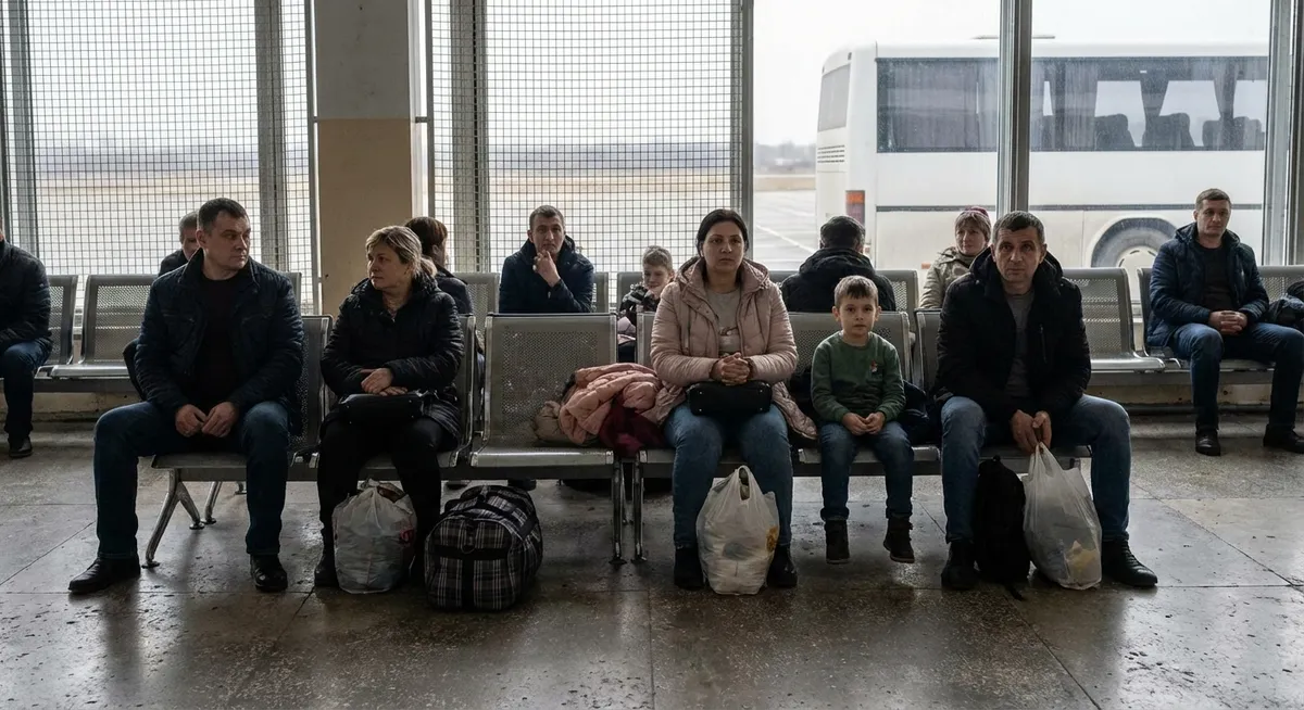 Slika je umetno generirana iz tem: deportacije, mednarodni odnosi, migracije