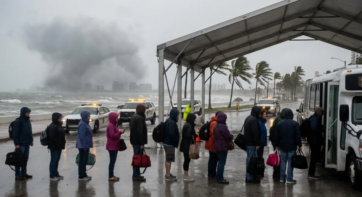Slika je umetno generirana iz tem: tajfuni, poplave, opozorila pred nevihto, tajfun ragasa, kitajska, vreme, zračni promet, naravne nesreče, evakuacije, smrti
