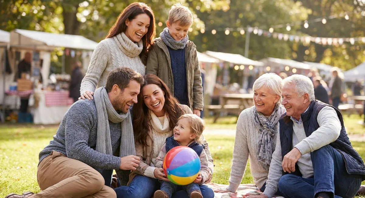 Slika je umetno generirana iz tem: moda, zabava, družina