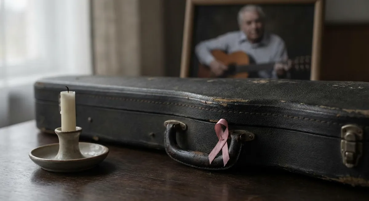 Slika je umetno generirana iz tem: smrti, glasba, rak