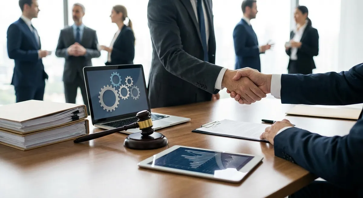 Slika je umetno generirana iz tem: pravo, tehnologija, potrošništvo