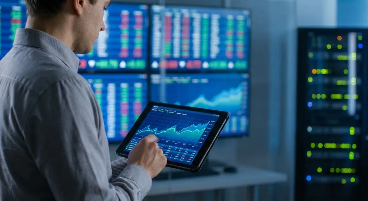 Slika je umetno generirana iz tem: borze, delnice, medicinska tehnologija, financiranje