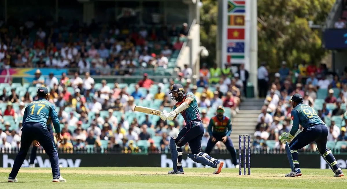 Slika je umetno generirana iz tem: zdravje športnikov, kriket, šport, priprave na tekmovanje