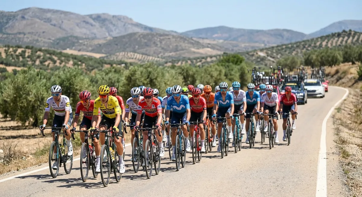 Slika je umetno generirana iz tem: športna strategija, svetovna prvenstva, šport, kolesarstvo