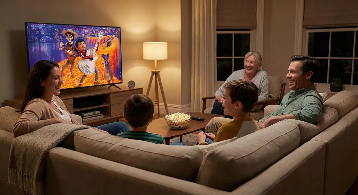 Slika je umetno generirana iz tem: družina, superjunaki, akcije, filmi, komedije