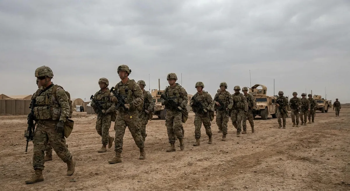 Slika je umetno generirana iz tem: mejne zadeve, vojska, mednarodni odnosi, konflikti, oboroženi spopadi